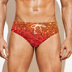Rainbow (NOT Real) Glitter Artwork Print Men's Swim Briefs