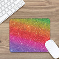 Rainbow (NOT Real) Glitter Artwork Print Mouse Pad