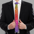 Rainbow (NOT Real) Glitter Artwork Print Necktie