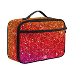 Rainbow (NOT Real) Glitter Artwork Print Portable Lunch Bag