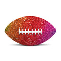 Rainbow (NOT Real) Glitter Artwork Print Rugby Ball