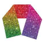 Rainbow (NOT Real) Glitter Artwork Print Scarf