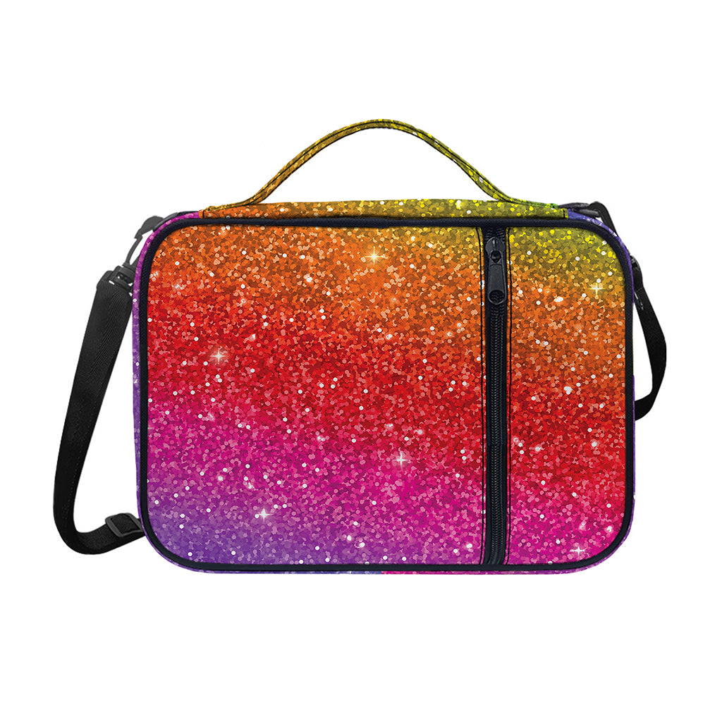 Rainbow (NOT Real) Glitter Artwork Print Shoulder Strap Bible Bag