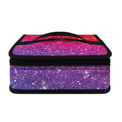 Rainbow (NOT Real) Glitter Artwork Print Small Lunch Bag