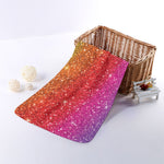 Rainbow (NOT Real) Glitter Artwork Print Towel