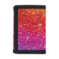 Rainbow (NOT Real) Glitter Artwork Print Trifold Wallet