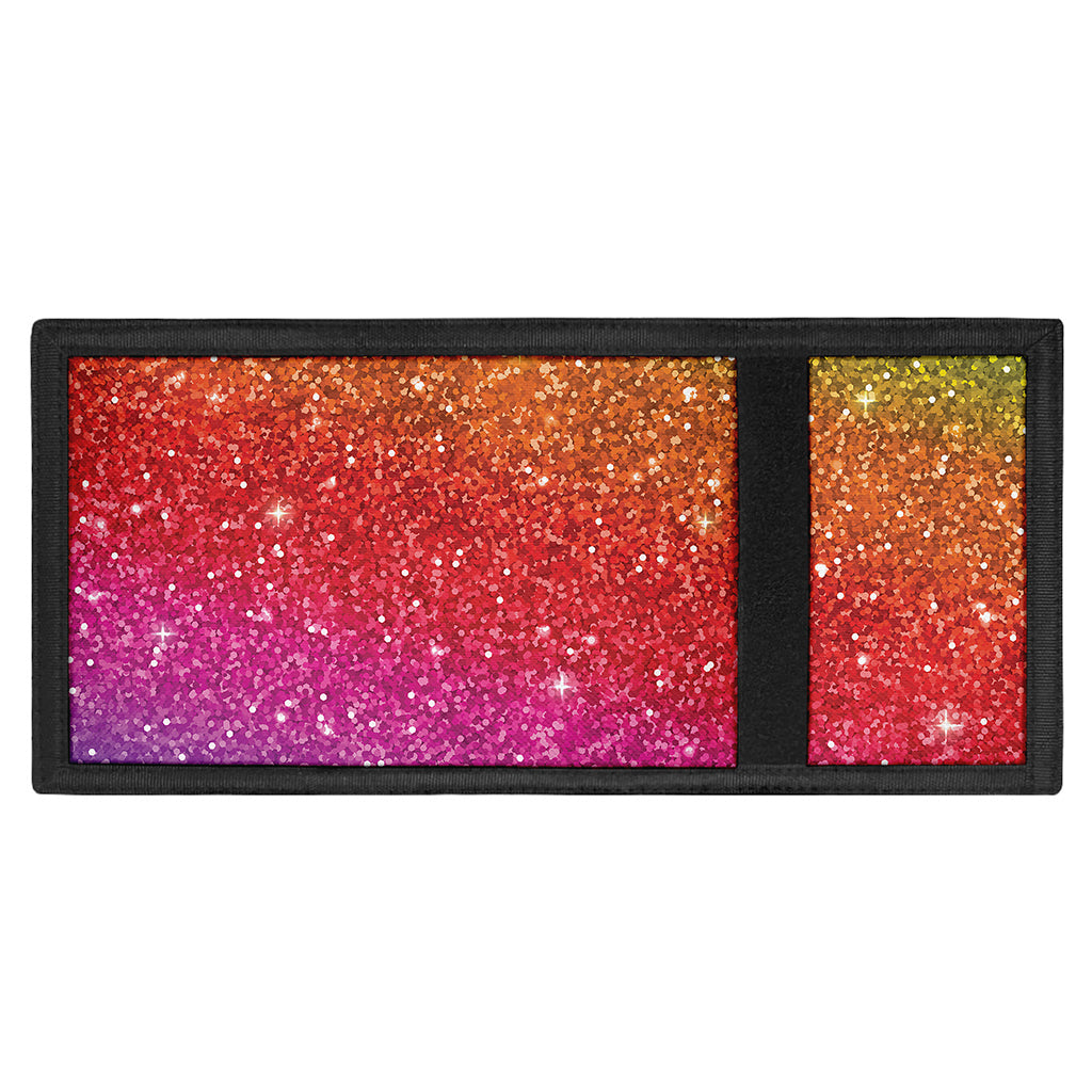 Rainbow (NOT Real) Glitter Artwork Print Trifold Wallet