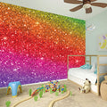 Rainbow (NOT Real) Glitter Artwork Print Wall Sticker
