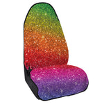 Rainbow (NOT Real) Glitter Artwork Print Waterproof Car Seat Cover