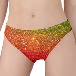 Rainbow (NOT Real) Glitter Artwork Print Women's Panties