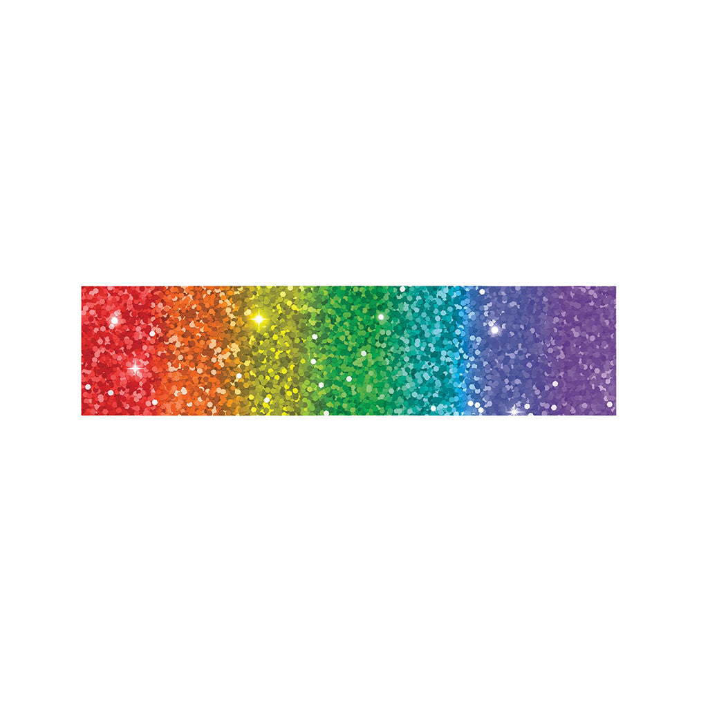 Rainbow (NOT Real) Glitter Print Bed Runner