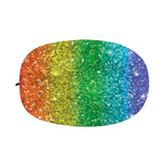 Rainbow (NOT Real) Glitter Print Car Side Mirror Covers