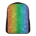Rainbow (NOT Real) Glitter Print Casual Backpack
