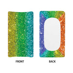 Rainbow (NOT Real) Glitter Print Changing Pad Cover
