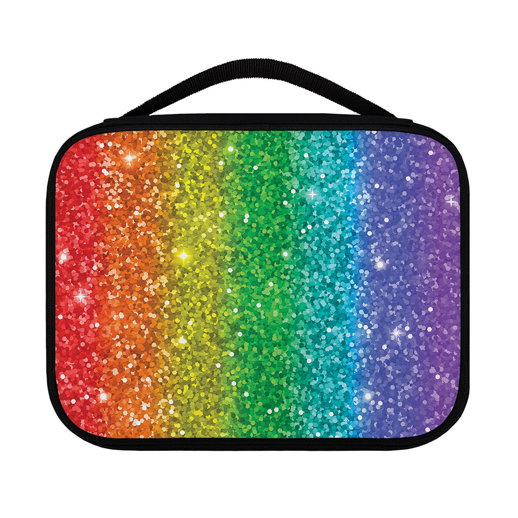 Rainbow (NOT Real) Glitter Print Classic Bible Case