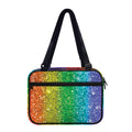 Rainbow (NOT Real) Glitter Print Double Strap Bible Bag