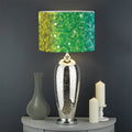 Rainbow (NOT Real) Glitter Print Drum Lamp Shade