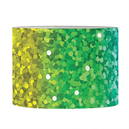 Rainbow (NOT Real) Glitter Print Drum Lamp Shade