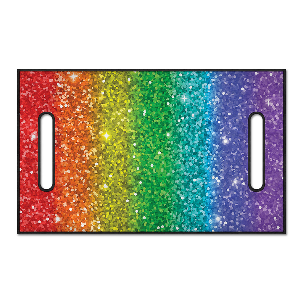 Rainbow (NOT Real) Glitter Print Golf Cart Seat Cover
