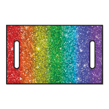 Rainbow (NOT Real) Glitter Print Golf Cart Seat Cover