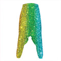 Rainbow (NOT Real) Glitter Print Hammer Pants