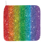 Rainbow (NOT Real) Glitter Print Hand Towel