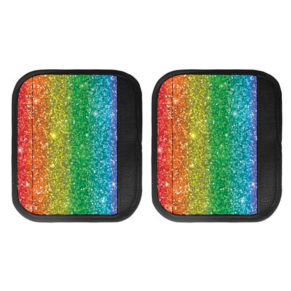 Rainbow (NOT Real) Glitter Print Handle Covers