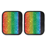 Rainbow (NOT Real) Glitter Print Handle Covers