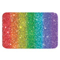 Rainbow (NOT Real) Glitter Print Indoor Door Mat