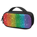 Rainbow (NOT Real) Glitter Print Insulin Cooler Travel Case
