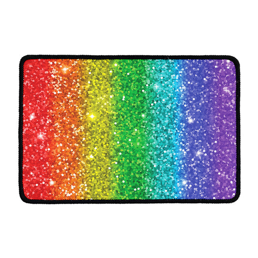 Rainbow (NOT Real) Glitter Print Kitchen Mat