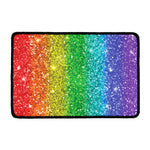 Rainbow (NOT Real) Glitter Print Kitchen Mat