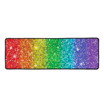 Rainbow (NOT Real) Glitter Print Long Kitchen Mat