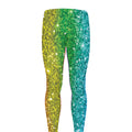 Rainbow (NOT Real) Glitter Print Men's Leggings