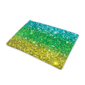 Rainbow (NOT Real) Glitter Print Pet Cooling Mat Cover