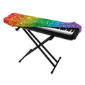 Rainbow (NOT Real) Glitter Print Piano Keyboard Cover