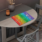 Rainbow (NOT Real) Glitter Print Placemat