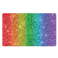 Rainbow (NOT Real) Glitter Print Polyester Doormat