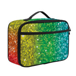 Rainbow (NOT Real) Glitter Print Portable Lunch Bag