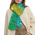 Rainbow (NOT Real) Glitter Print Scarf