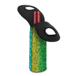 Rainbow (NOT Real) Glitter Print Single Neoprene Wine Tote