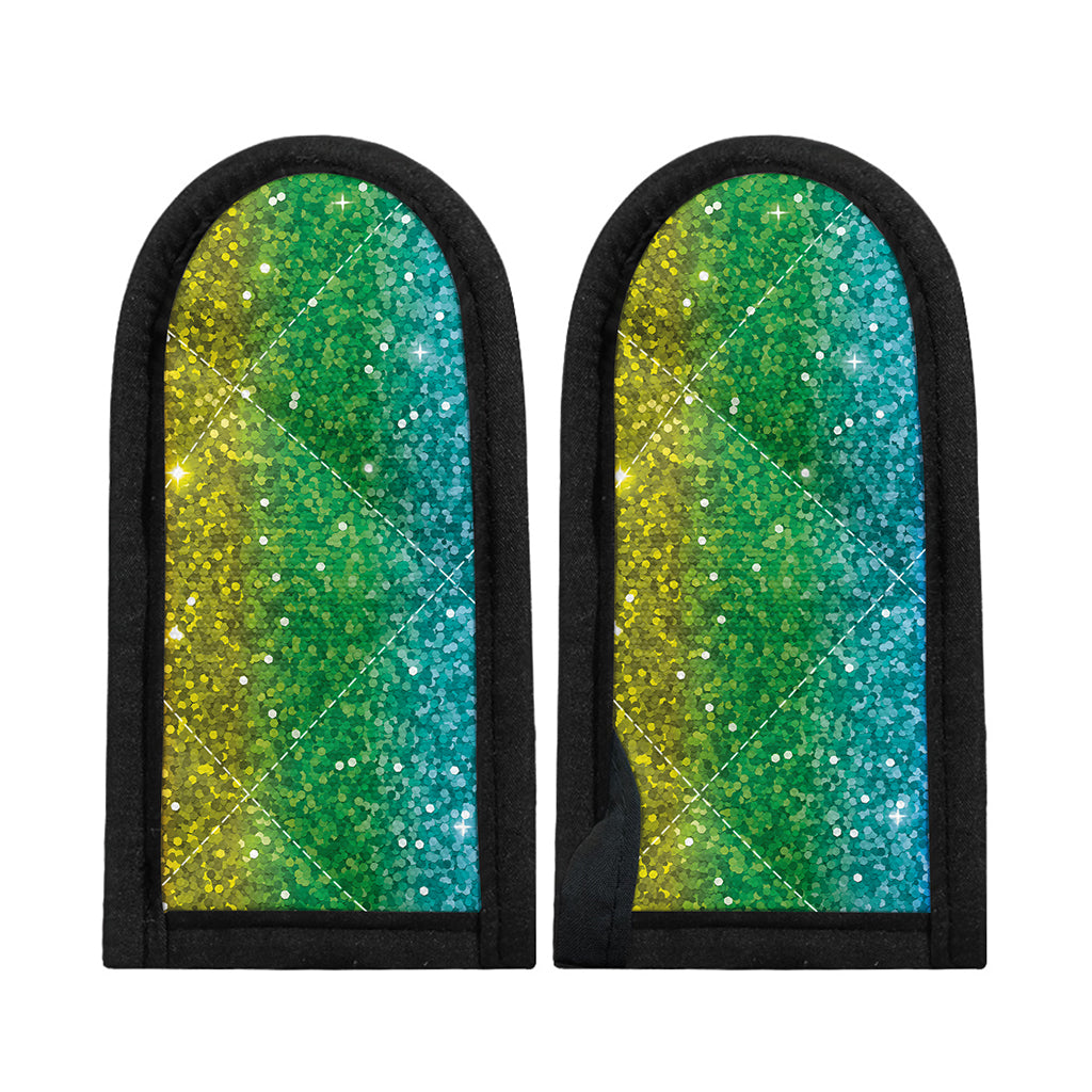 Rainbow (NOT Real) Glitter Print Skillet Handle Cover