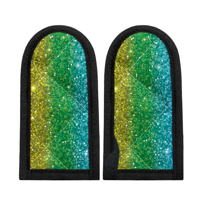 Rainbow (NOT Real) Glitter Print Skillet Handle Cover