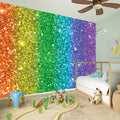 Rainbow (NOT Real) Glitter Print Wall Sticker