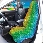 Rainbow (NOT Real) Glitter Print Waterproof Car Seat Cover