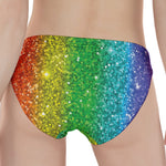 Rainbow (NOT Real) Glitter Print Women's Panties