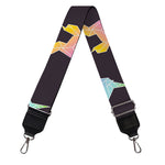 Rainbow Origami Unicorn Pattern Print Bag Strap