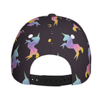 Rainbow Origami Unicorn Pattern Print Baseball Cap