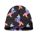 Rainbow Origami Unicorn Pattern Print Beanie