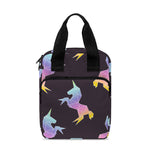 Rainbow Origami Unicorn Pattern Print Bible Tote Bag